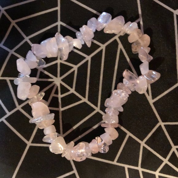 Natural Chip Stone Bracelet Rose Quartz - Picture 6 of 6